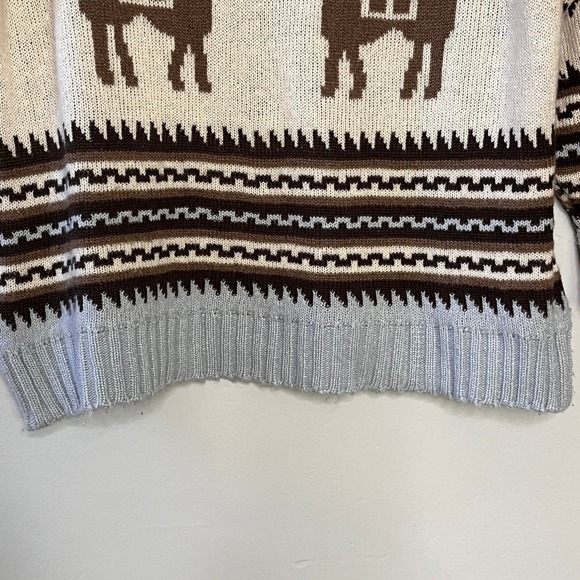 Jen's Pirate Booty Sun Valley Sweater Storm Lama Oversized S Cozy Boho Thick - Picture 4 of 11